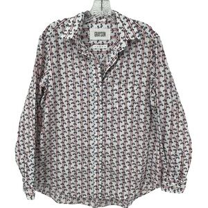 GRAYSON The HERO Anthropologie Bicycles Print Button Up Shirt - Sz M